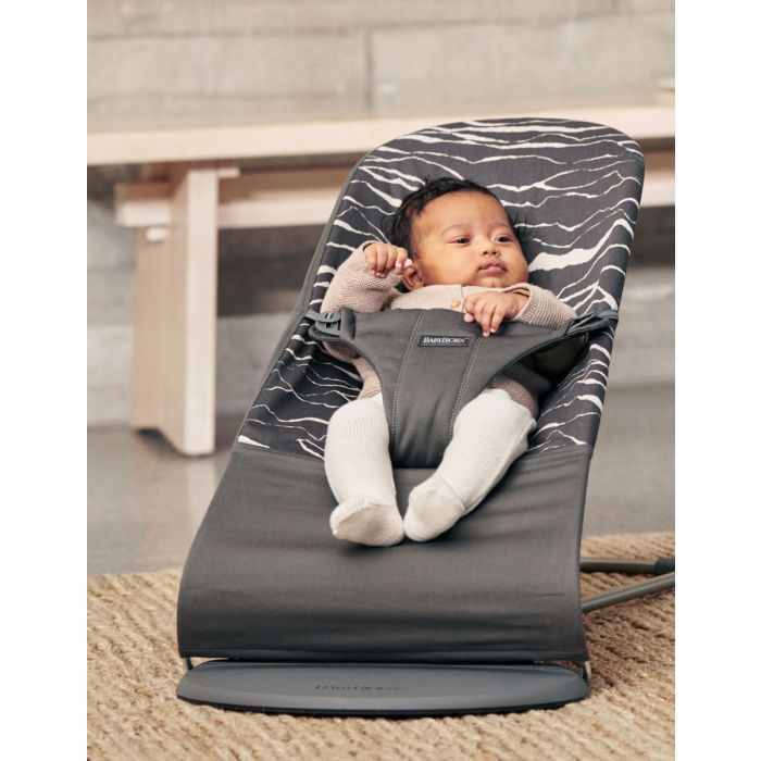 BabyBjorn Bouncer Bliss Landscape Anthracite Bella Baby