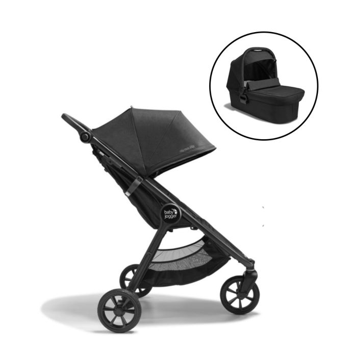 nationalisme godtgørelse Dronning Baby Jogger City Mini GT2 Single Stroller & Carrycot Bundle - Opulent Black  | Bella Baby