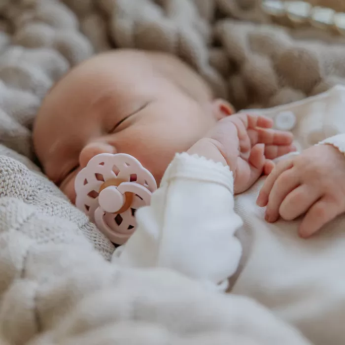 BIBS Boheme Latex Pacifiers - Woodchuck/Blush - 2 Pack