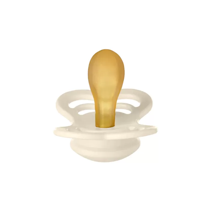 BIBS Supreme Silicone Pacifiers - Ivory/Sage - 2 Pack