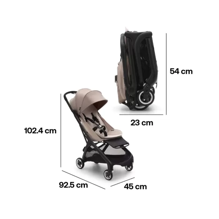 Bugaboo Butterfly Stroller with FREE Transport Bag - Dessert Taupe