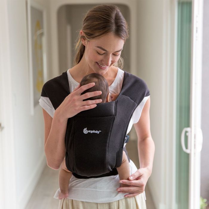 Embrace Newborn Carrier Soft Knit - Pure Black
