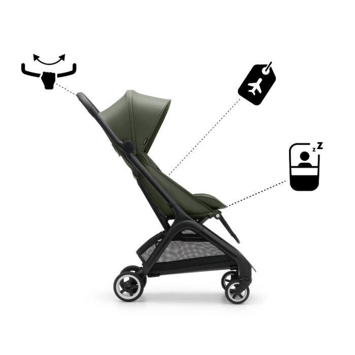 Bugaboo Butterfly Stroller with FREE Transport Bag - Black Forest