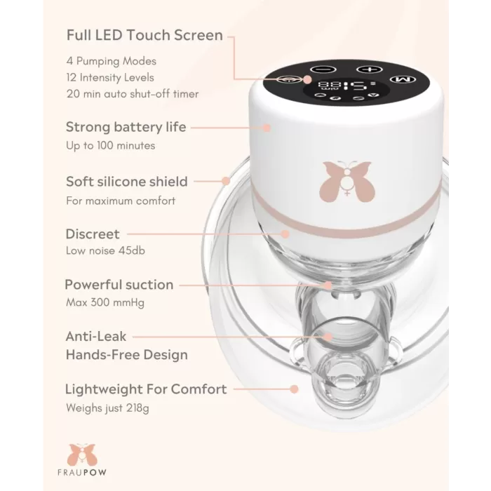 Fraupow Wearable Breast Pump
