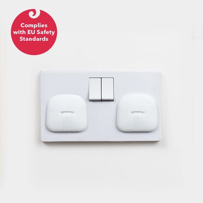 Plug Socket Cover 6 Pack Pure White Bella Baby