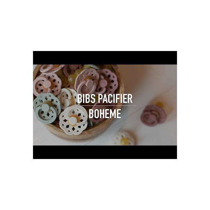BIBS Boheme Latex Pacifiers - Woodchuck/Blush - 2 Pack