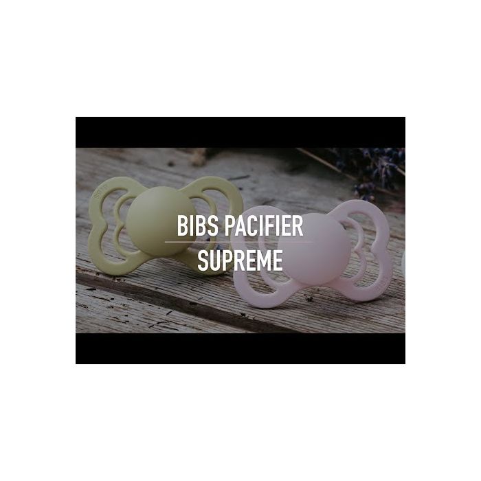 BIBS Supreme Silicone Pacifiers - Ivory/Sage - 2 Pack