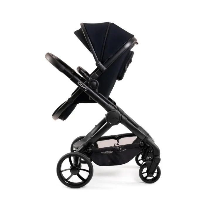 Peach7 Complete Bundle Travel System with Cocoon Car Seat & Base - Black Edition
