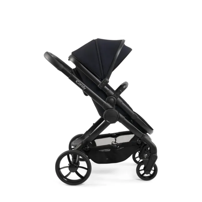 Peach7 Complete Bundle Travel System with Cocoon Car Seat & Base - Black Edition