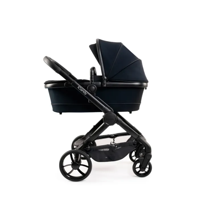 Peach7 Complete Bundle Travel System with Cocoon Car Seat & Base - Black Edition