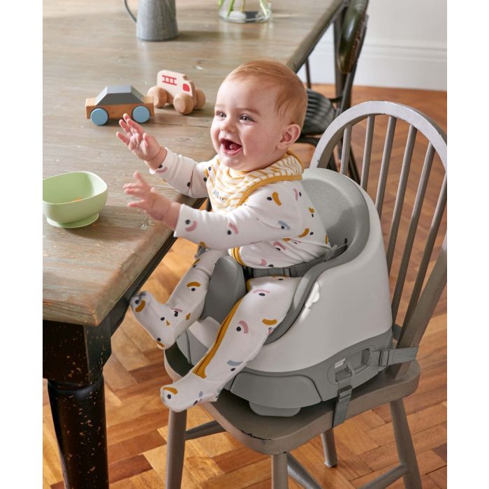 Mamas & Papas Bug 3-in-1 Floor & Booster Seat with Activity Tray - Pebble
