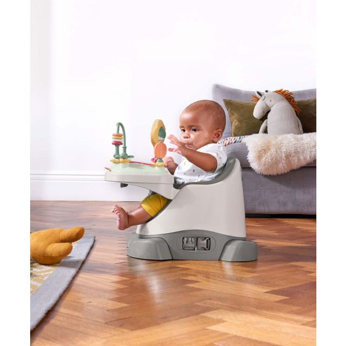 Mamas & Papas Bug 3-in-1 Floor & Booster Seat with Activity Tray - Pebble
