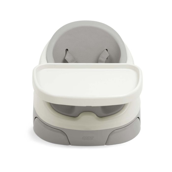 Mamas & Papas Bug 3-in-1 Floor & Booster Seat with Activity Tray - Pebble