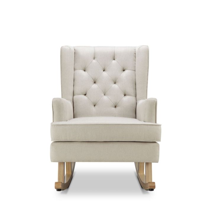 Nested Soothe Easy Rocking Chair Warm Stone Bella Baby