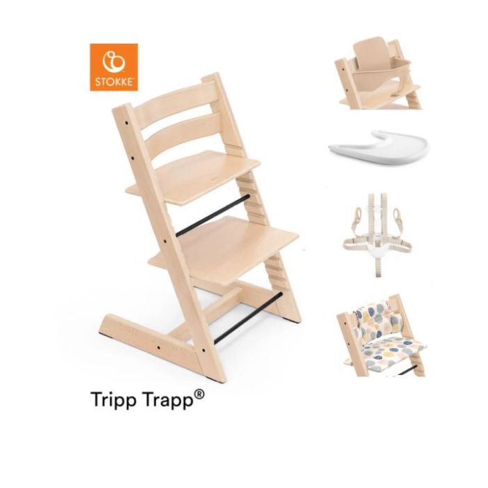 Tripp Trapp Chair, Baby Set, Cushion & Tray Package
