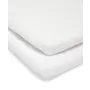 Lua Crib Sheets - 2 Pack - White