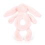 Jellycat Bashful Bunny Ring Rattle Pink