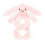 Jellycat Bashful Bunny Ring Rattle Pink