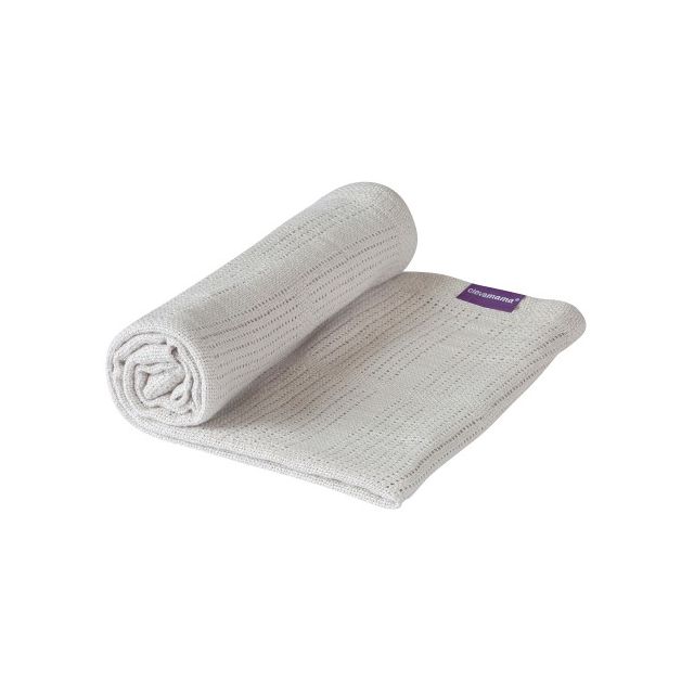 Clevamama Cellular Blanket Crib/ Moses Basket - Grey