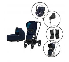 Cybex Priam Travel System with Free Fashion Seat Pack - Nautical Blue