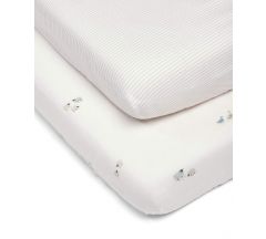 Welcome to the World Farm Print Fitted Sheets for Cot/Bed (Pack of 2) 