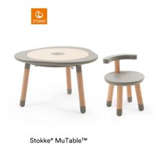 Stokke MuTable & Chair Bundle - Dove Grey