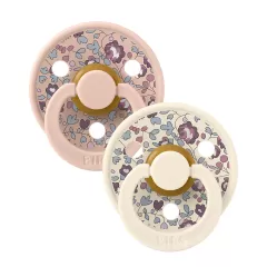 BIBS x LIBERTY Colour Latex Pacifier - Eloise/Blush Mix - 2 Pack
