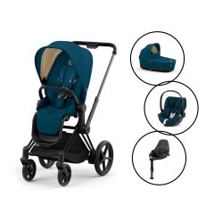 Cybex ePriam Travel System with Cloud Z & Base 2022 - Mountain Blue