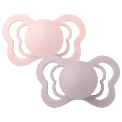 BIBS Couture Silicone Pacifiers - Blossom/Dusky Lilac - 2 Pack