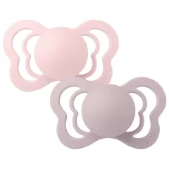 BIBS Couture Silicone Pacifiers - Blossom/Dusky Lilac - 2 Pack