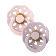 BIBS Boheme Latex Pacifiers - Blossom/Dusky Lilac - 2 Pack