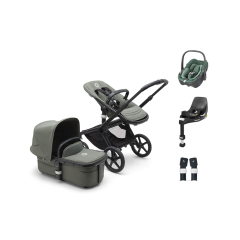 Fox 5 All Terrain Stroller Travel System with Pebble 360 & Familyfix Base