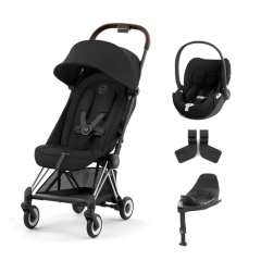 Coya Stroller with Cloud T & Base T - Chrome Frame