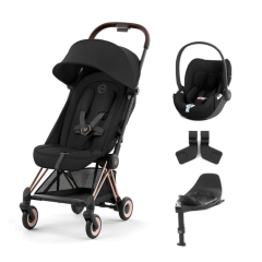 Coya Stroller with Cloud T & Base T - Rose Gold Frame