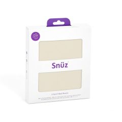 Snuz Cot & Cot Bed Fitted Sheet - 2 Pack - Linen