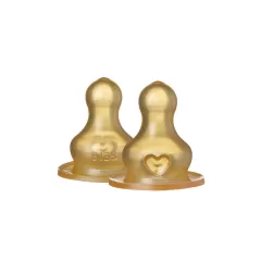 BIBS Baby Bottle Nipple Medium Flow - 2 Pack