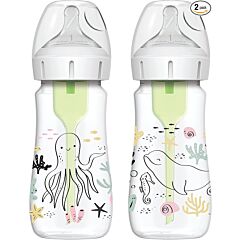 Dr Brown's Options+ Bottle Ocean 270ml 2Pk