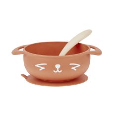 Taste ISY 2-Piece Silicone Bowl & Spoon Weaning Set - Fox