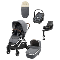 Adorra Luxe Travel System with Pebble 360 Car Seat & Base 