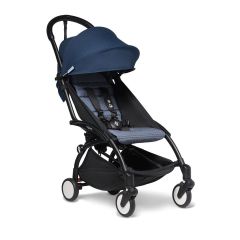 BABYZEN YOYO2 6mth+ Stroller - Black with Air France Blue