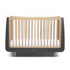 SnuzKot Skandi Cot Bed Slate - Natural