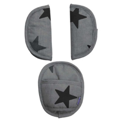 Dooky Universal Pads -  Grey Stars