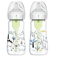 Dr Brown's Options+ Bottle Dinosaurs 270ml 2Pk