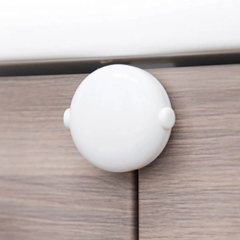 Adhesive Double Door Block 1Pc - Pure White 