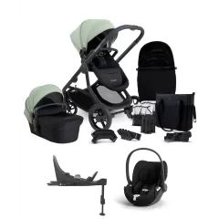 Orange 4 Pushchair Bundle Travel System with Cloud T Car Seat & Base 