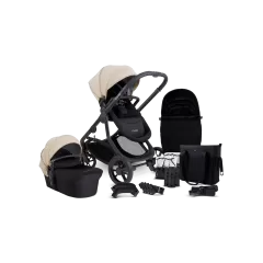 Orange 4 Pushchair Bundle Jet - Latte