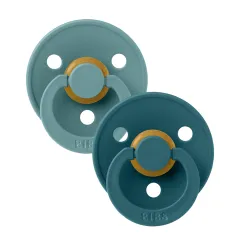 BIBS Colour Latex Pacifiers - Island Sea/Forest Lake - 2 Pack