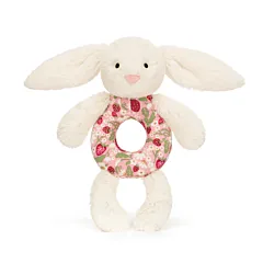 Jellycat Blossom Bunny Ring Rattle Berry