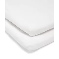 Lua Crib Sheets - 2 Pack - White