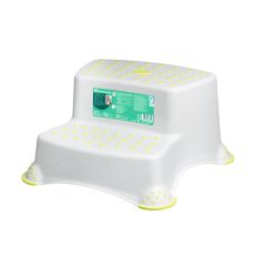 Double Step Stool - White